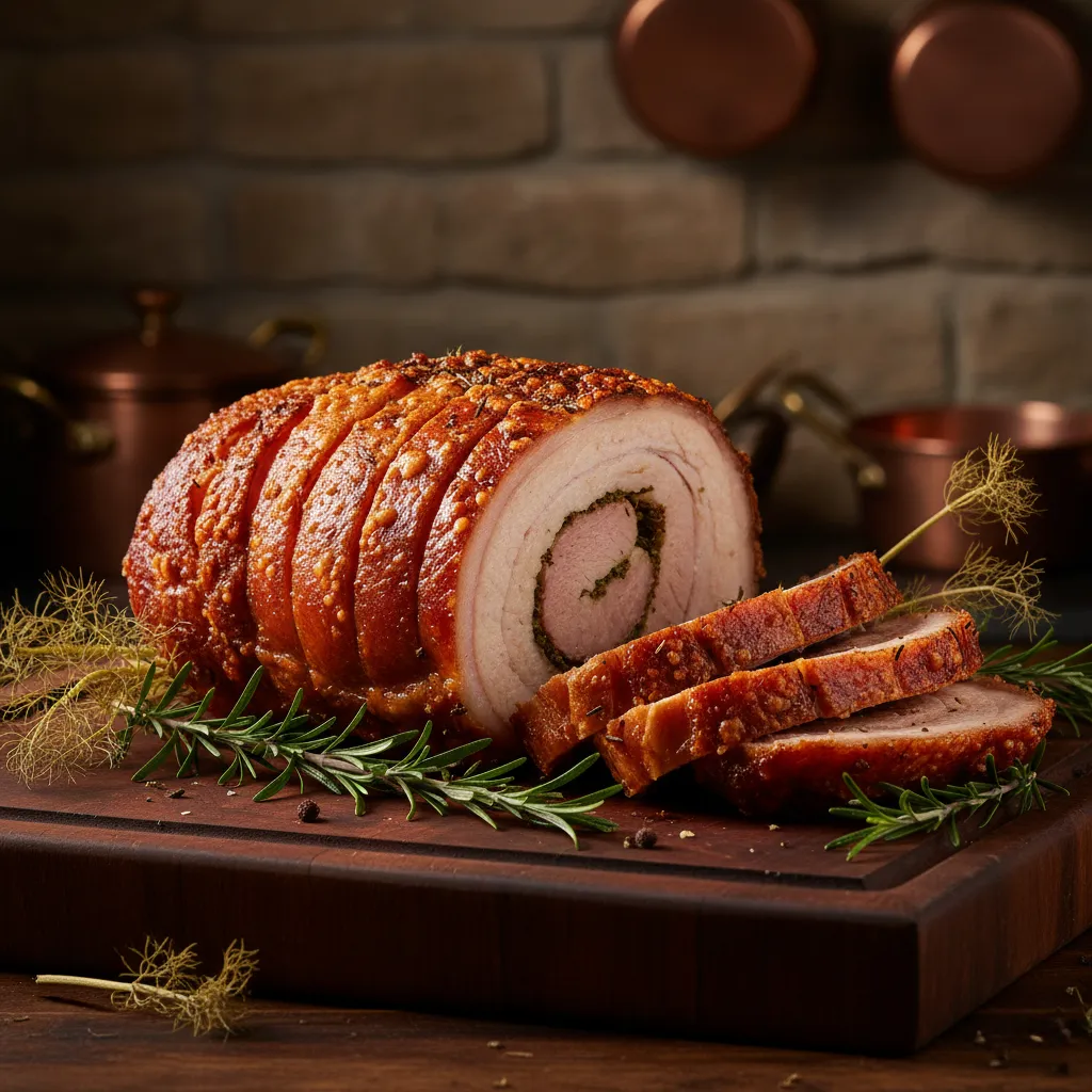 Porchetta tagliata al momento