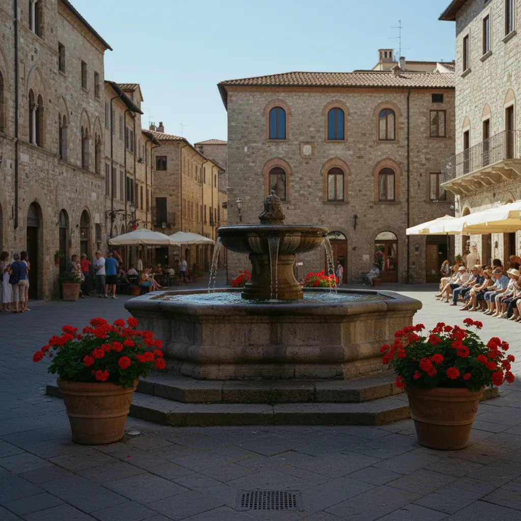 La fontana della piazza